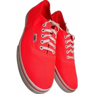 Vans Authentic Lo Pro Neon Coral Women Sz 8.5 Men Sz 7 Unisex Streetwear Skater